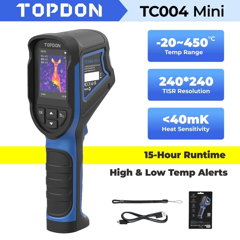 TOPDON TC004 Mini Handheld The - Topdon Tc001 Thermal Camera ulasan dan harga