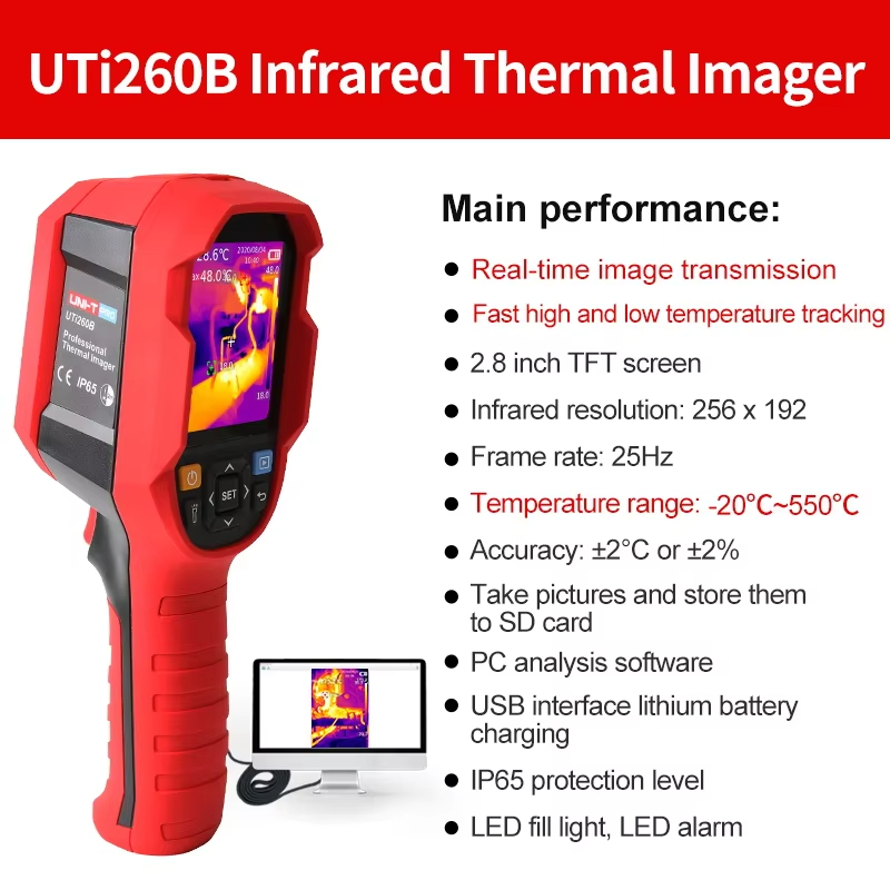 UNI-T Infrared Thermal Camera  - Thermal Imaging Camera 256X192 ulasan dan harga